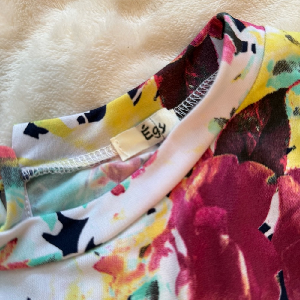 Plus Size Vibrant Red and Yellow Floral Jumpsuit;one piece - Picture 2 of 3